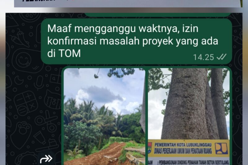 Dinding Penahan Tanah di Taman Olahraga Megang Roboh, Proyek Rp2 Miliar Jadi Sorotan — PUPR Belum Beri Tanggapan